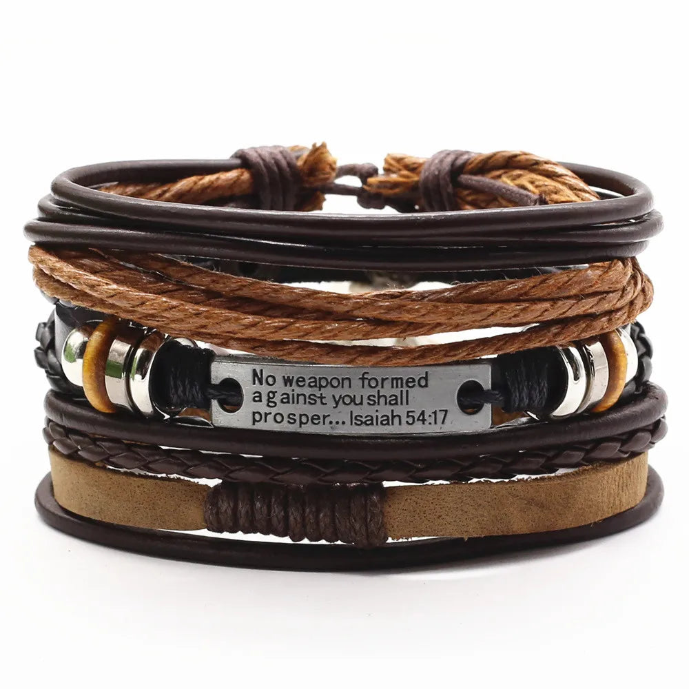FC 3 Pcs/Set Leather Bracelets