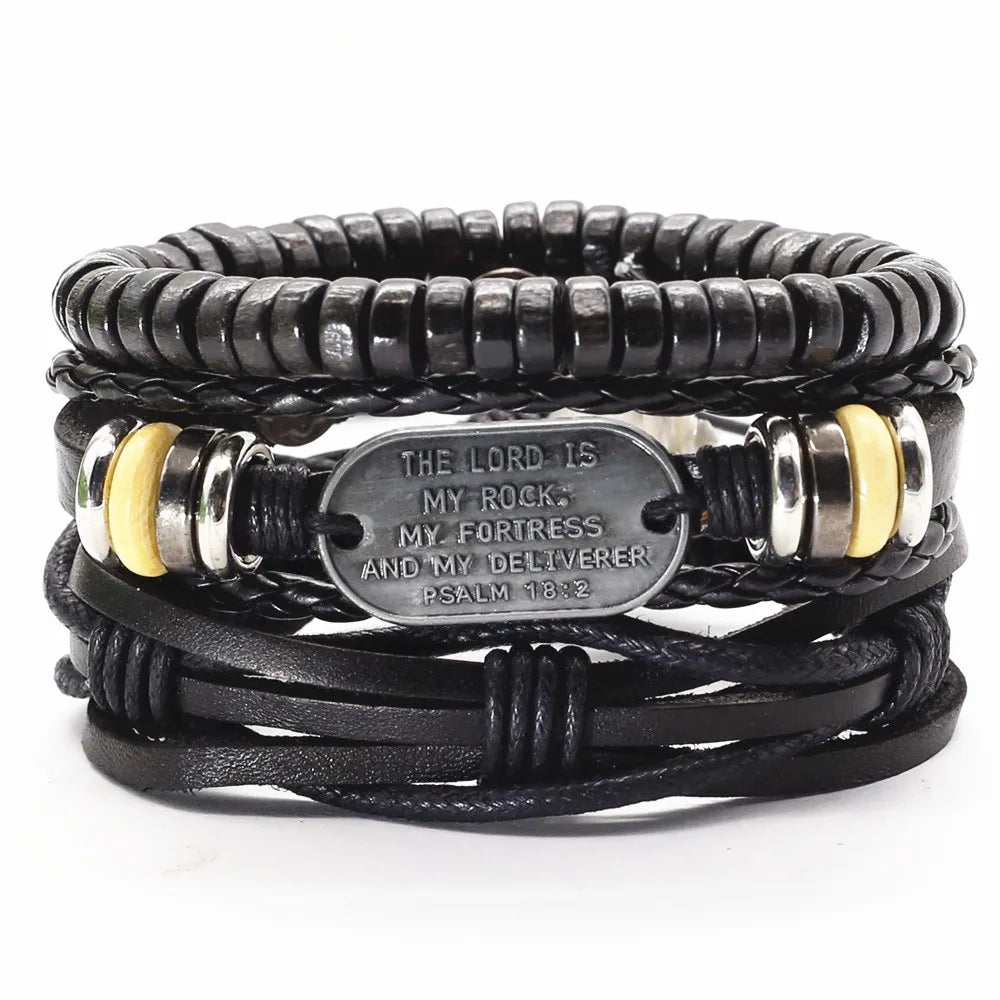 FC 3 Pcs/Set Leather Bracelets