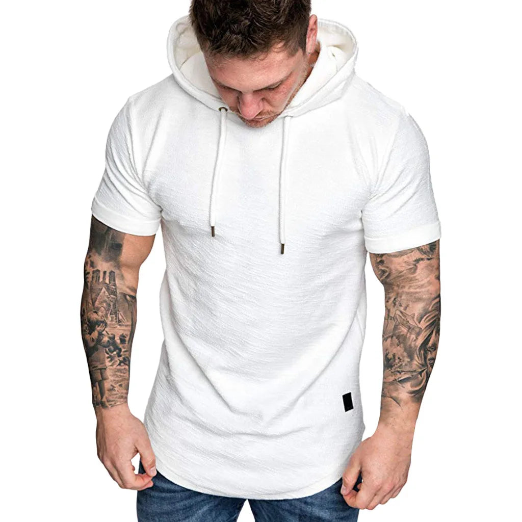 Short Sleeve Hoodies Sweatshirts