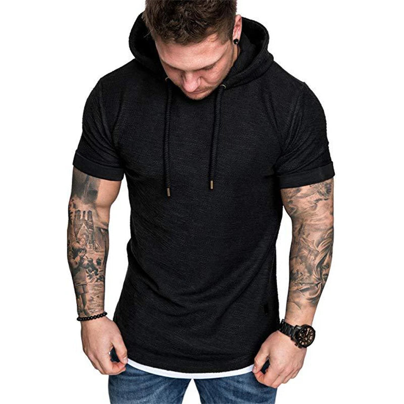Short Sleeve Hoodies Sweatshirts