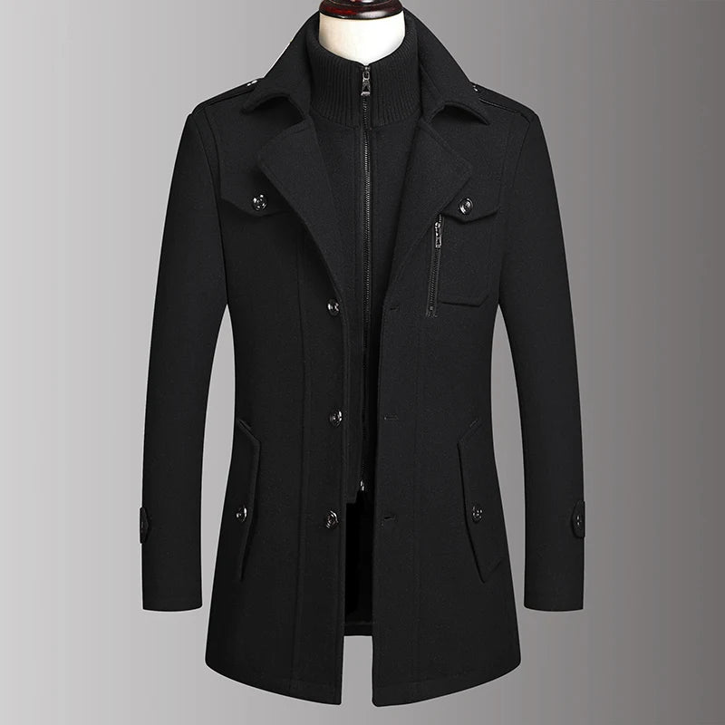 FC Stylish Men’s Wool Coat