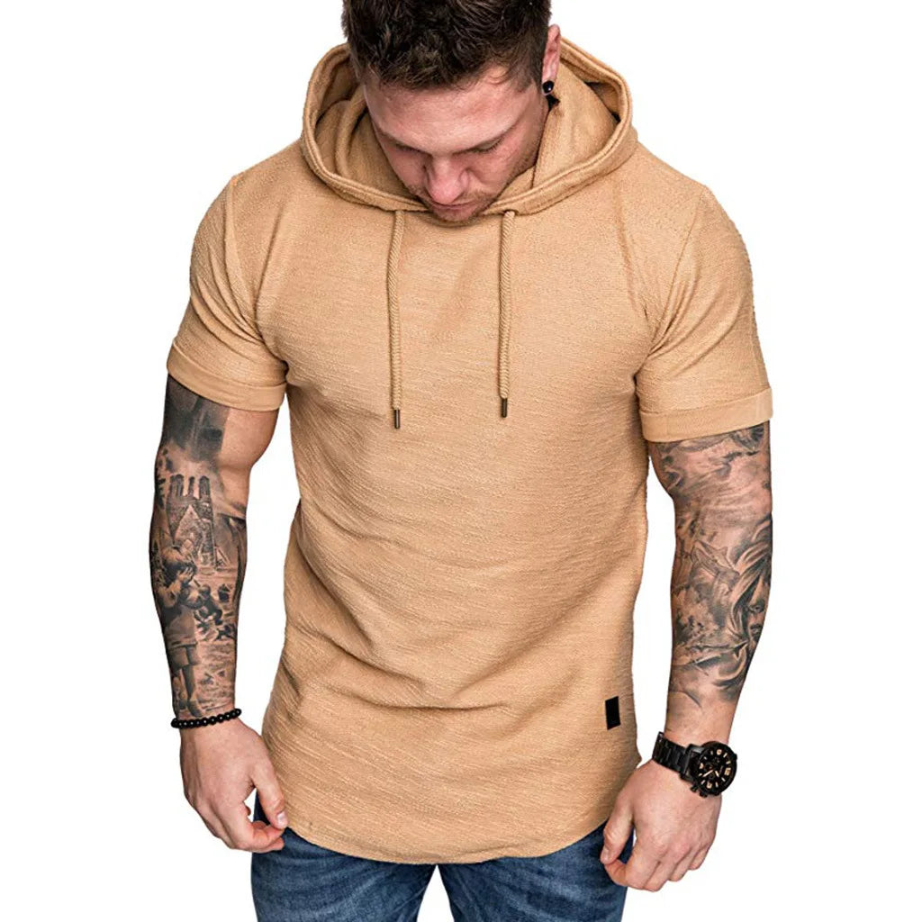Short Sleeve Hoodies Sweatshirts