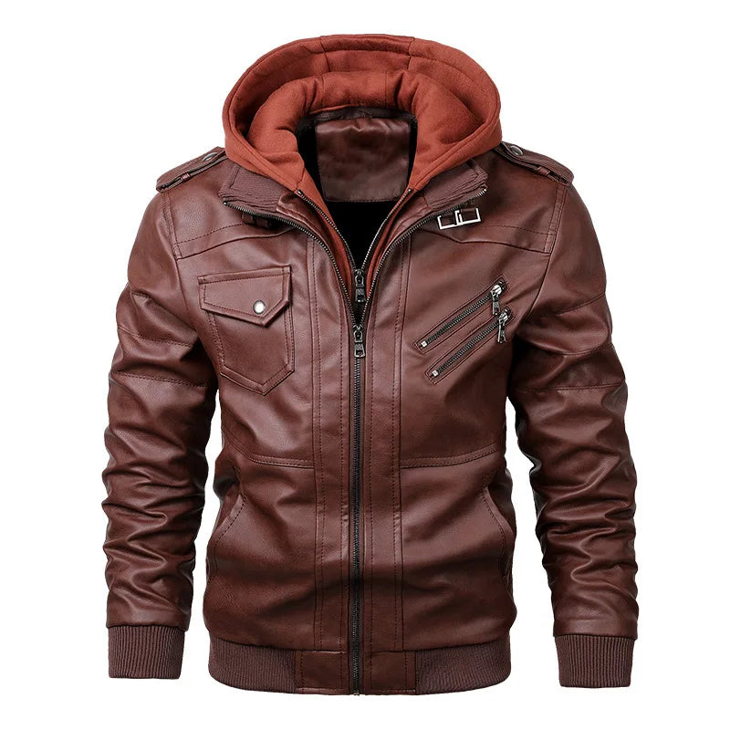 FC PU Biker Leather Jacket