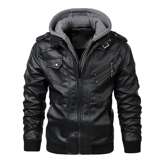 FC PU Biker Leather Jacket