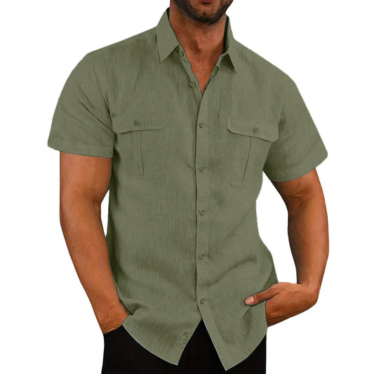 Linen Short-Sleeved Shirts