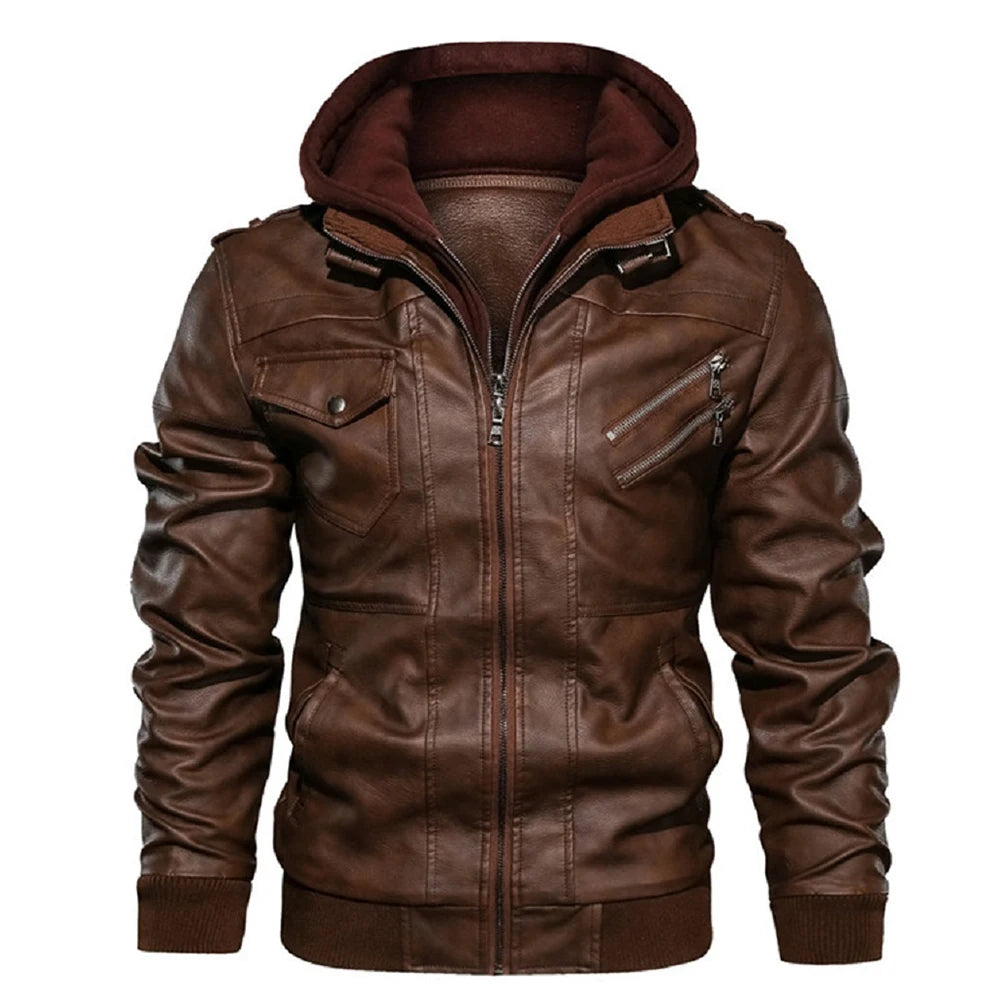 FC PU Biker Leather Jacket