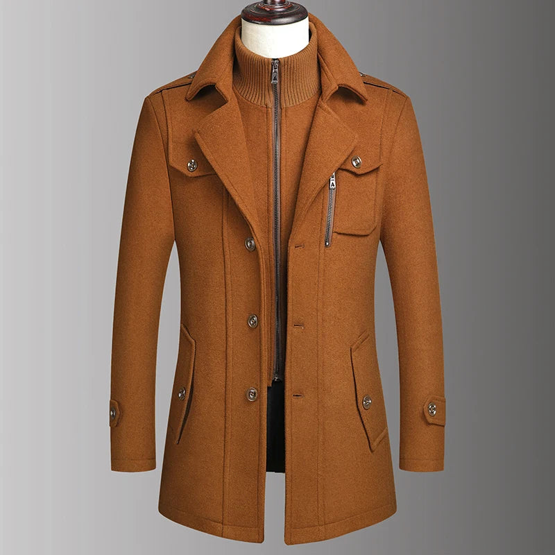 FC Stylish Men’s Wool Coat