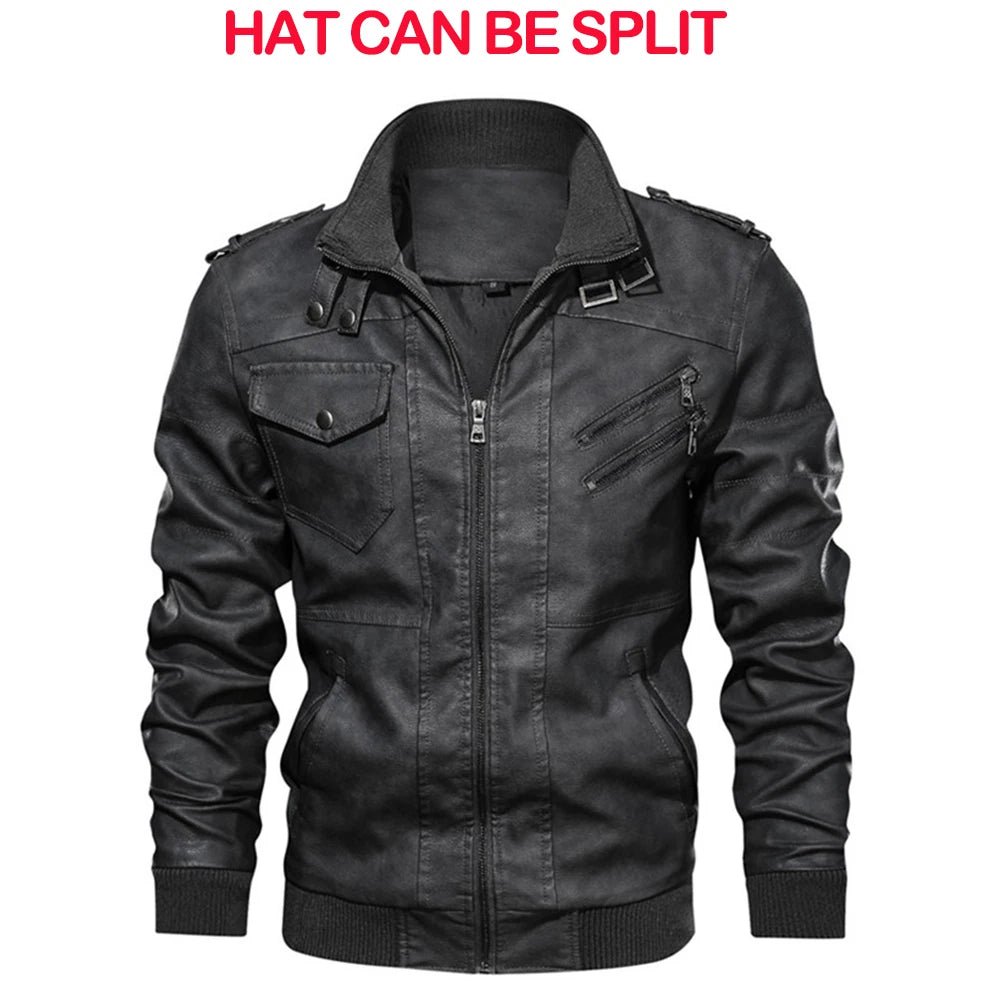 FC PU Biker Leather Jacket