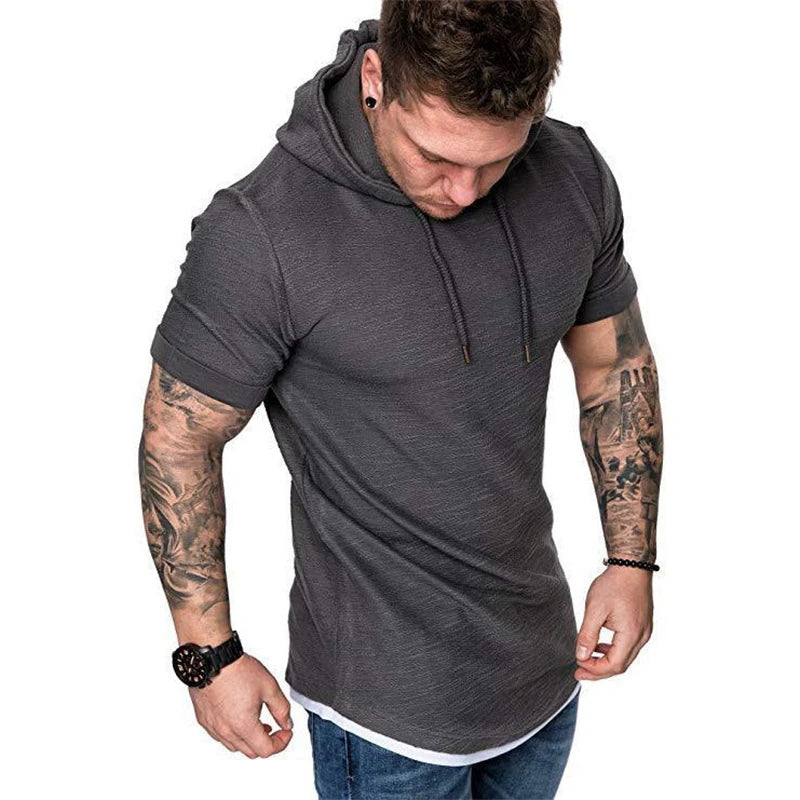 Short Sleeve Hoodies Sweatshirts