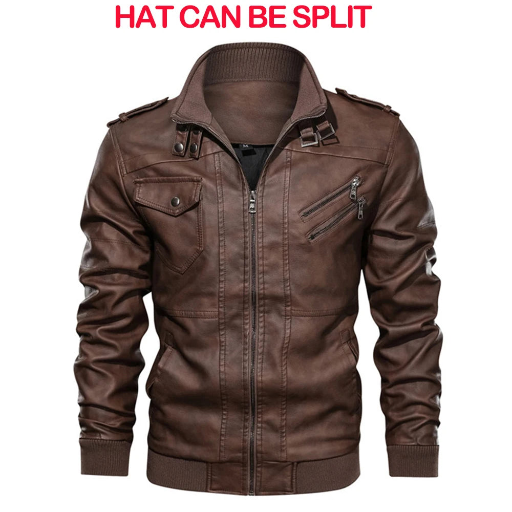 FC PU Biker Leather Jacket
