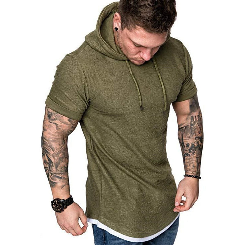 Short Sleeve Hoodies Sweatshirts