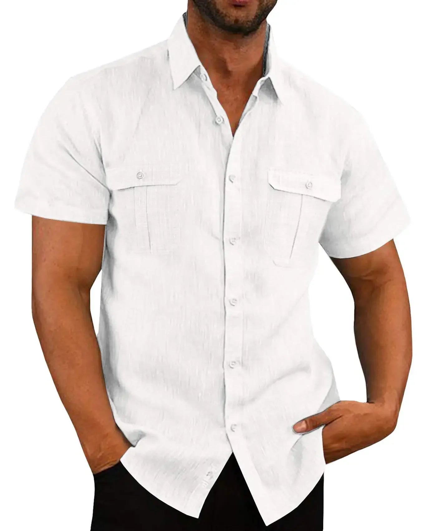 Linen Short-Sleeved Shirts