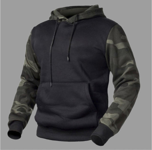 Casual Fleece Men's Hoodies Camouflage Sweatshirts
