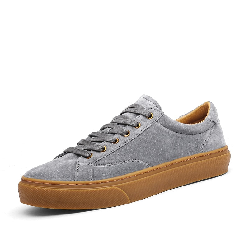 Genuine Leather Casual Sneakers