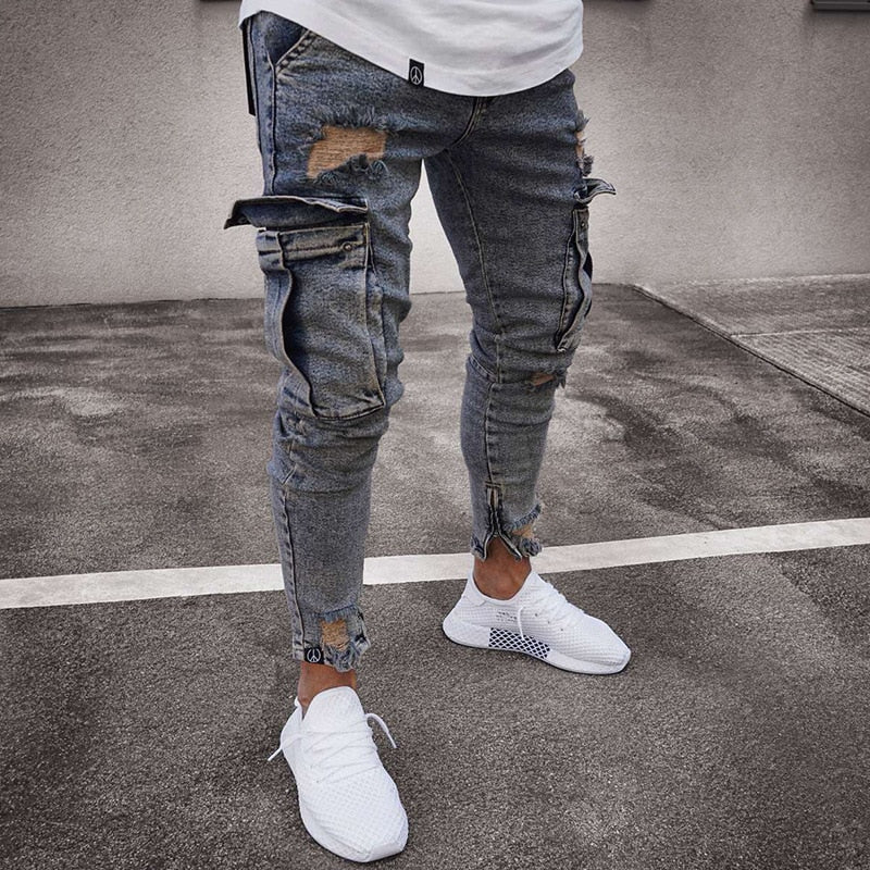 Slim Fit cargo Denim Pants