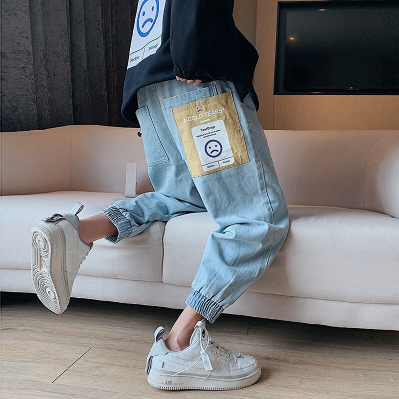 Ripped Streetwear Denim Pants