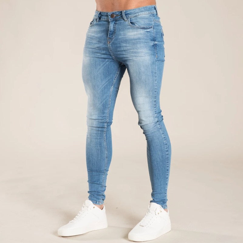 Elastic Waist Skinny Jeans