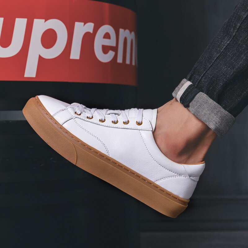 Genuine Leather Casual Sneakers