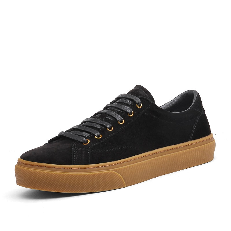 Genuine Leather Casual Sneakers