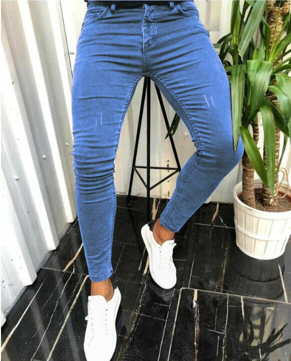 FC Ripped Denim Pencil Pants