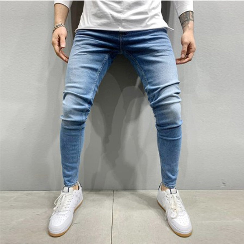 FC Ripped Denim Pencil Pants