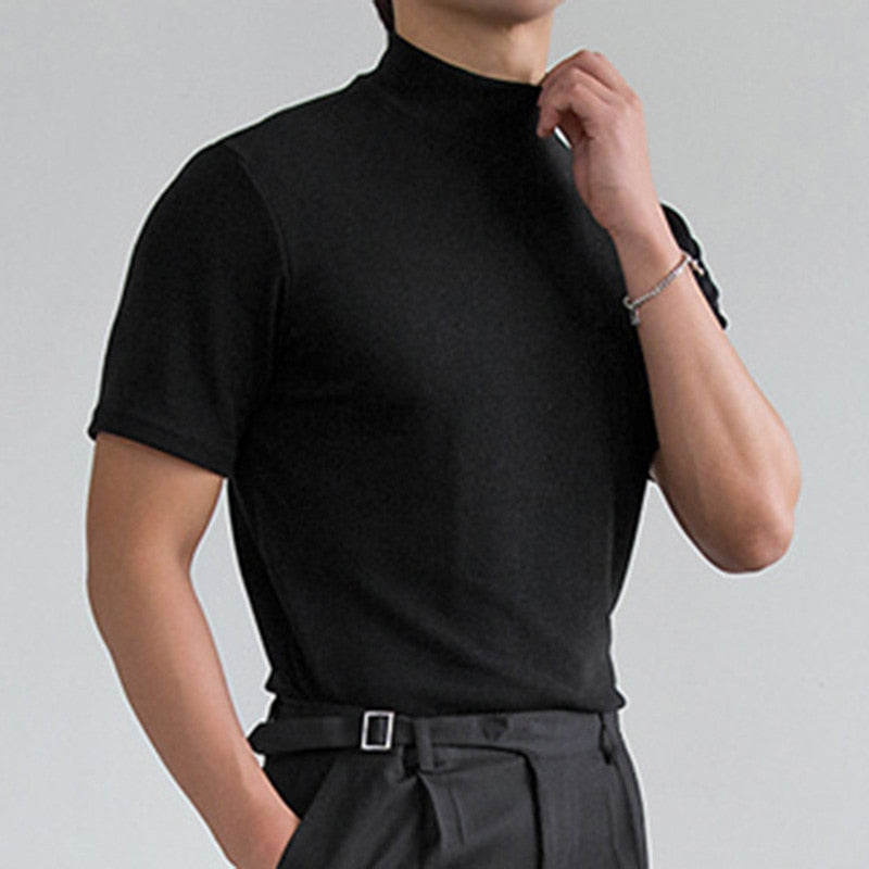 Casual Streetwear High-neck Shirt