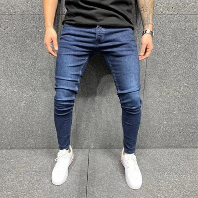 FC Ripped Denim Pencil Pants