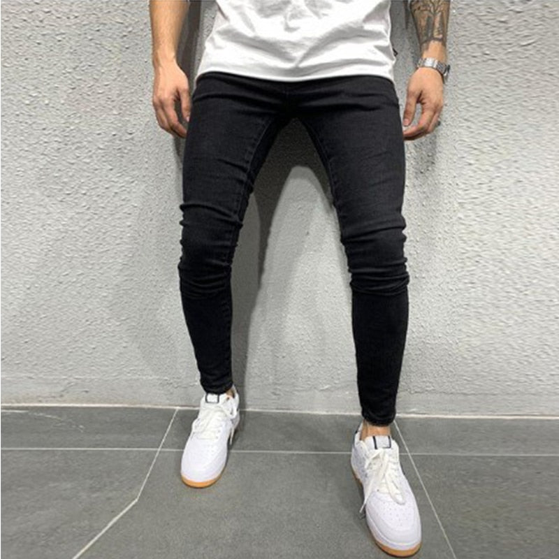 FC Ripped Denim Pencil Pants