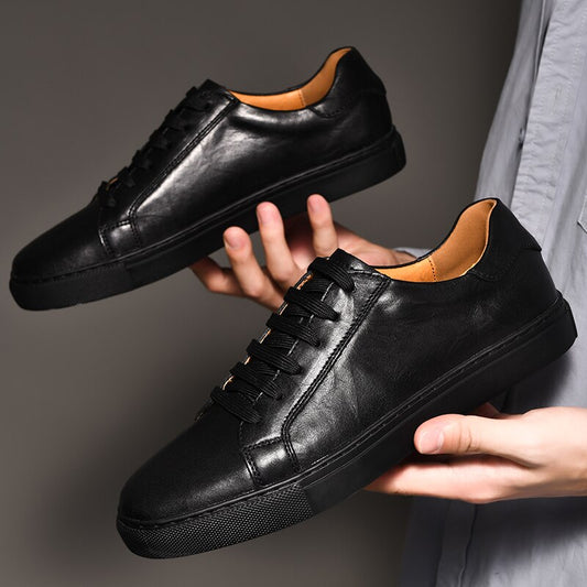 Genuine Leather Casual Sneakers