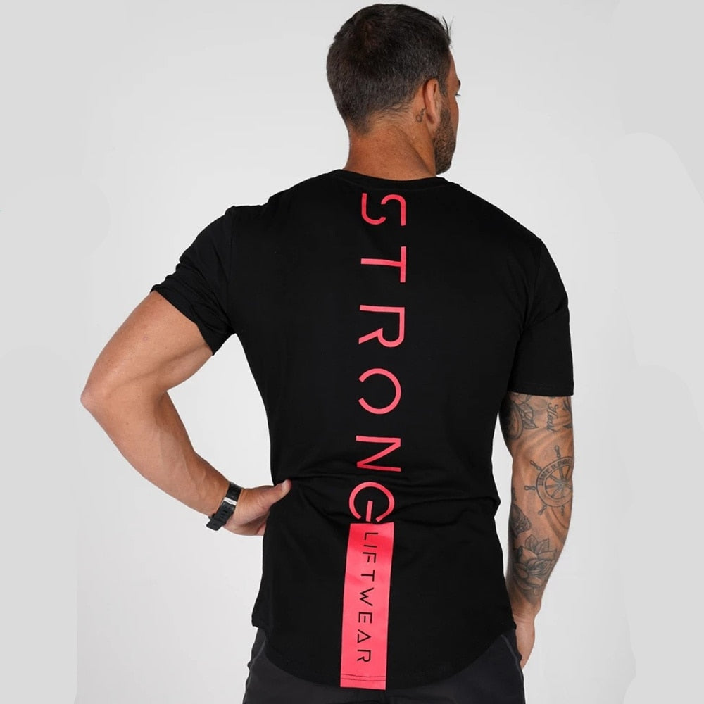 Black Casual Workout T-shirt