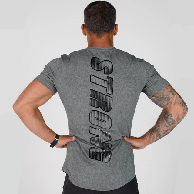 Black Casual Workout T-shirt
