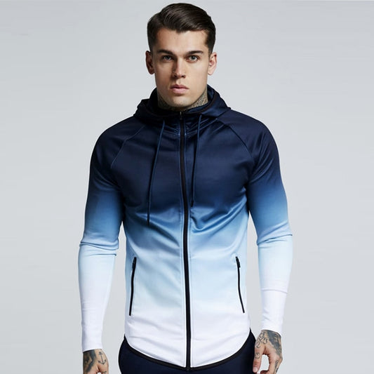 Men's Hooded Windproof Jogging Jackets