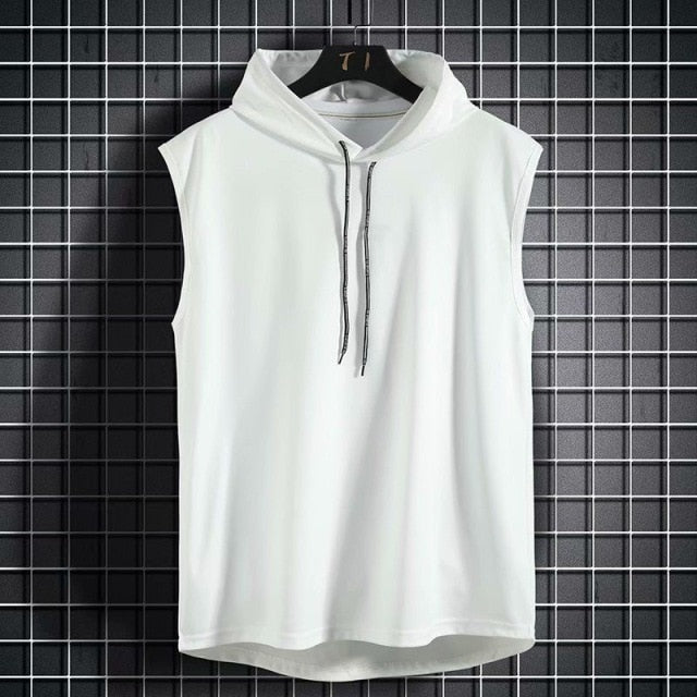 Men Sleeveless Hoodie T-Shirt