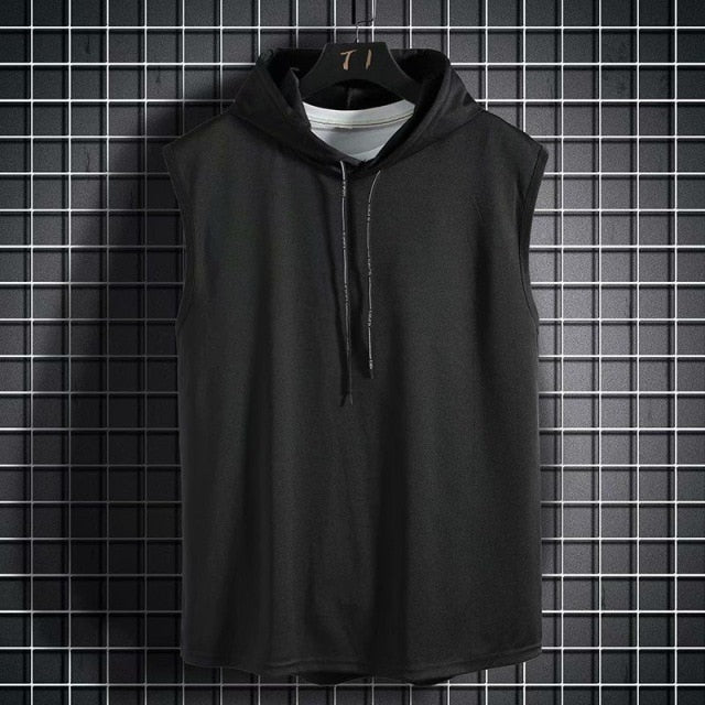 Men Sleeveless Hoodie T-Shirt