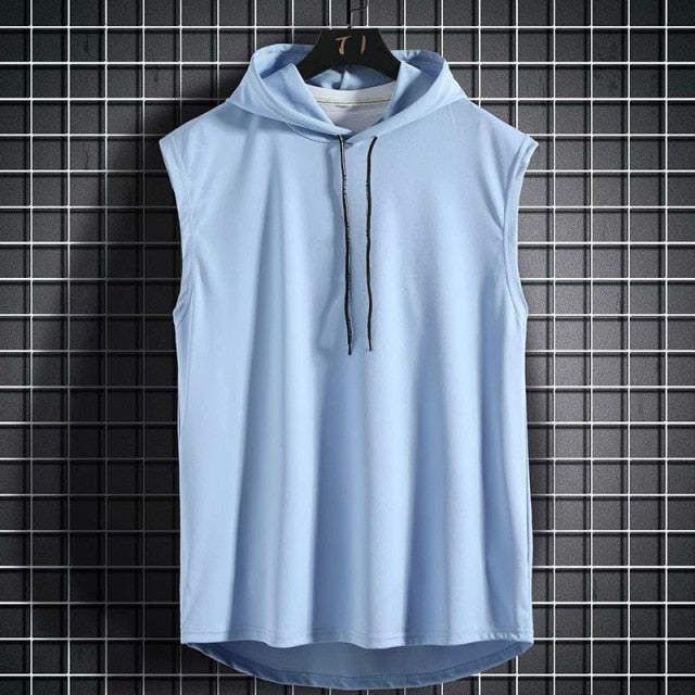Men Sleeveless Hoodie T-Shirt