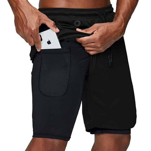 Running Quick Dry Workout Double Shorts