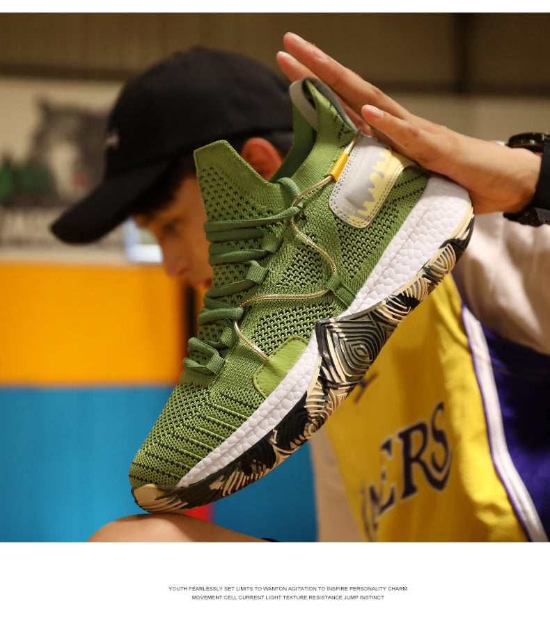 Men Breathable Shockproof High Top Sneakers